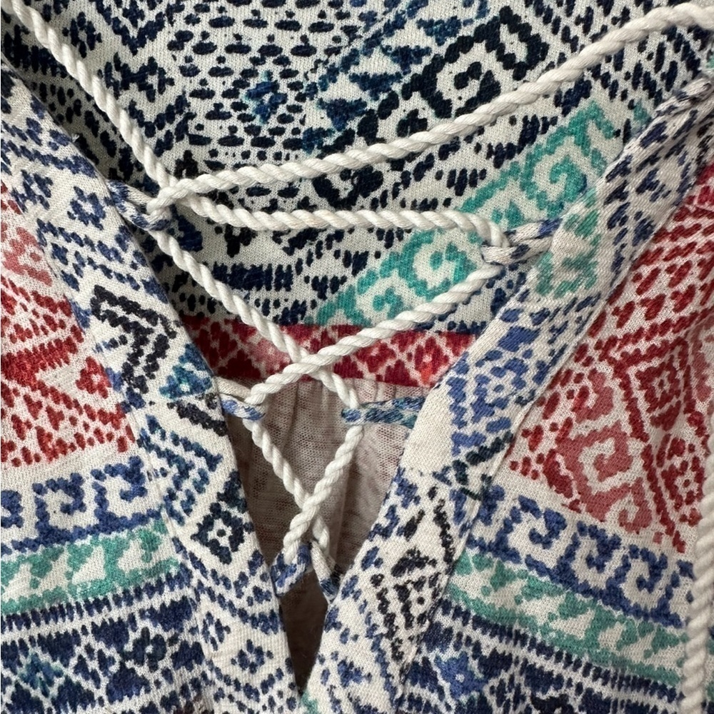 Lucky Brand Aztec Long Sleeve Top Size L - Picture 3 of 7